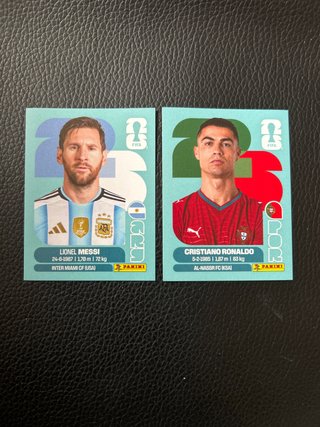 2 Figurine Fifa World Cup 2026 Messi/Ronaldo