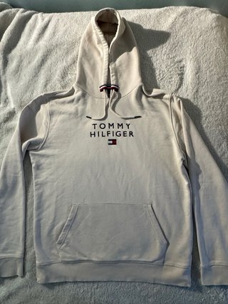 Felpa con cappuccio Tommy Hilfiger beige