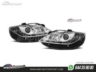 FAROS DELANTEROS LUZ DIURNA LED REAL DRL PARA SEAT IBIZA 6J