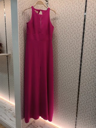 Vestido largo evento talla 42 fucsia