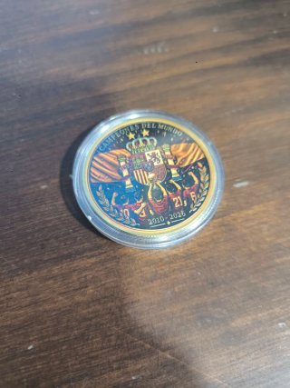 Moneda Selección Española Bicampeona Mundo.