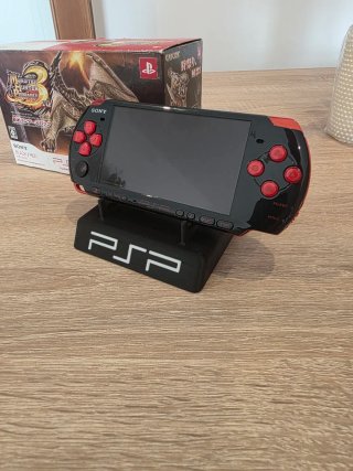 Sony PSP 3000 Monster Hunter Pack Negro/Rojo