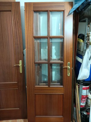 Lote de 10 Puertas de Madera con manivelas