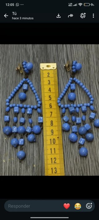 Pendientes de Flamenca Azules