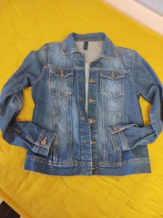 Cazadora vaquera azul unisex