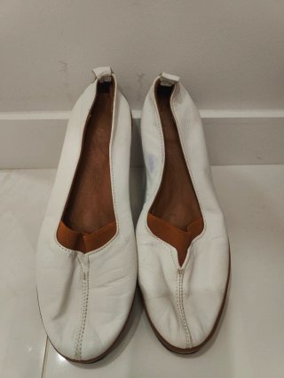 Bailarinas de Piel Blancas Leder Club