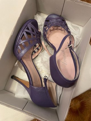 Sandalias de Tacón Amante Malva Talla 37