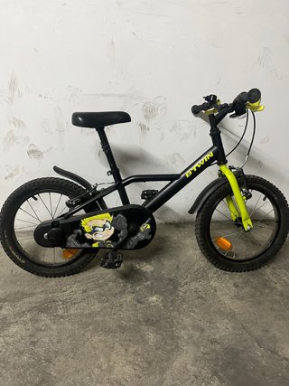 Bicicleta Infantil Btwin Black Hero 500