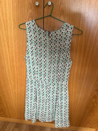 Vestido Zara Estampado Tucanes Talla L