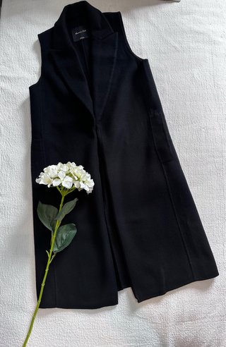 Chaleco Massimo Dutti Negro