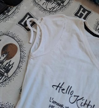 Camiseta Hello Kitty 2000's 2YK Vintage talla S
