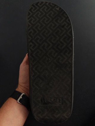 Chanclas Versace Talla 44 Negras