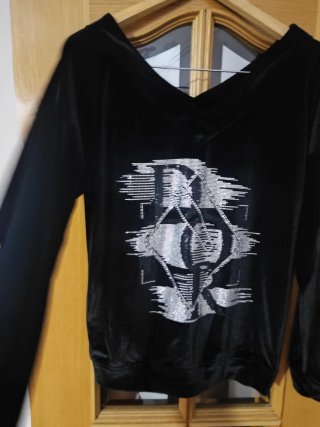 Blusa Terciopelo con Brillantes talla L/XL