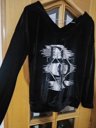 Blusa Terciopelo con Brillantes talla L/XL
