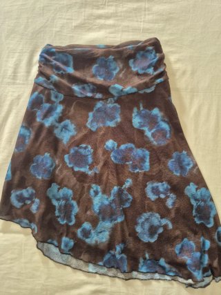 Conjunto Mango Top y Falda Estampada