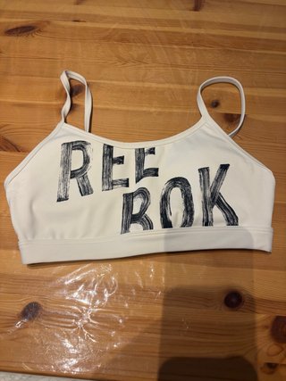 Top deportivo Reebok blanco talla XS