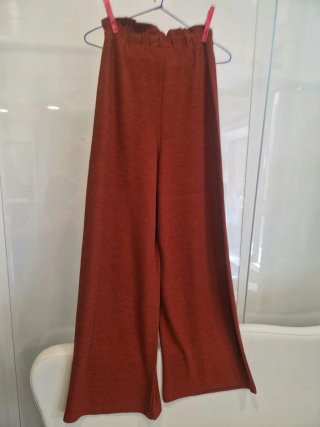 Pantalones Anchos Stradivarius Rojos