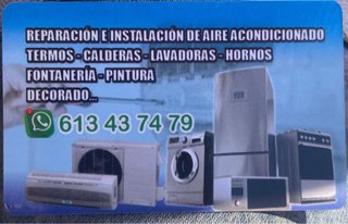 Servicios : aires acondicionados electrodomésticos