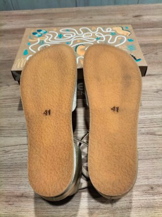 Esparteñas barefoot Flexi Doradas y Beige