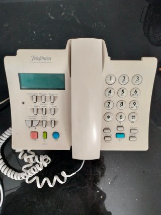 Teléfono fijo Telefonica blanco