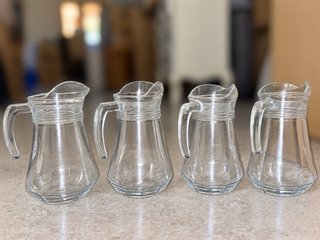 Jarras de cristal vintage (4 unidades)