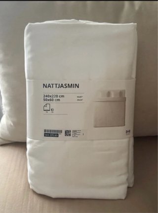 Funda Nórdica NATJASMIN Blanca Matrimonio