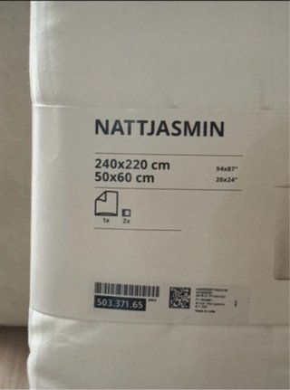 Funda Nórdica NATJASMIN Blanca Matrimonio
