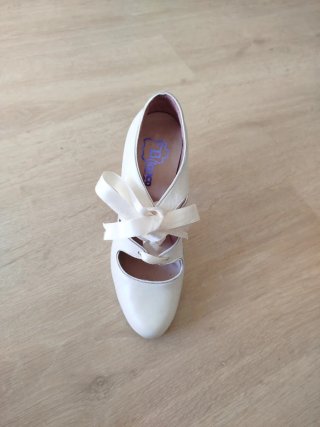 Zapatos de Novia Blanco Shoes Design Talla 37