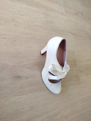 Zapatos de Novia Blanco Shoes Design Talla 37