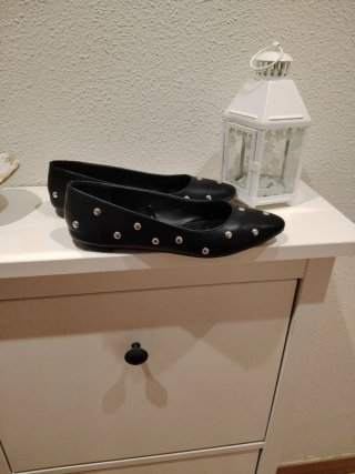 Bailarinas Sfera con Tachas Negras Talla 37