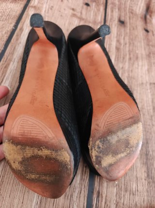 Zapatos Zara Tacón Alto Plataforma Talla 39 peep t