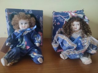 2 Bambole di Porcellana Capodimonte