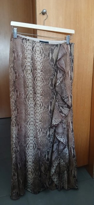 Falda larga Lefties estampado serpiente