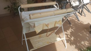 Bañera cambiador bebé con desagüe