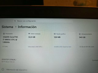 HP 640 G5 i7 32GB RAM 512GB SSD NVMe