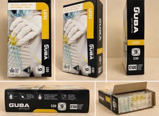 Guantes Látex GUBA Talla 9 (100 uds)