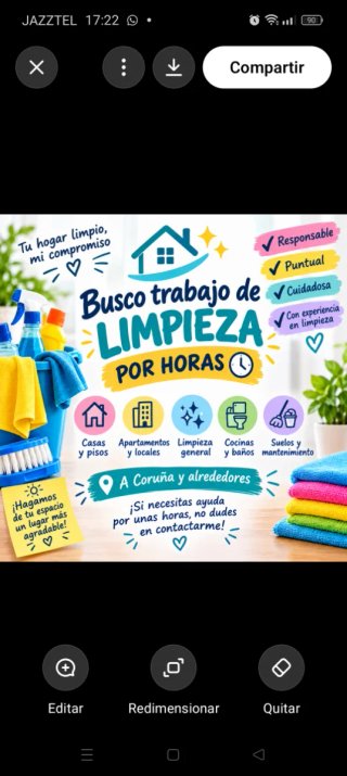 Servicio de limpieza en la Coruña