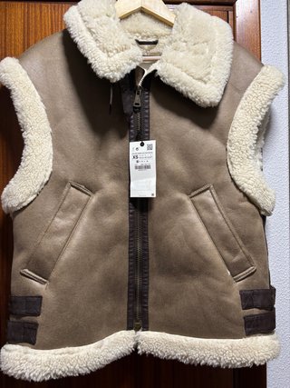 Chaleco Zara Borreguillo Talla XS