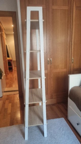 Estantería Escalera Madera y Metal