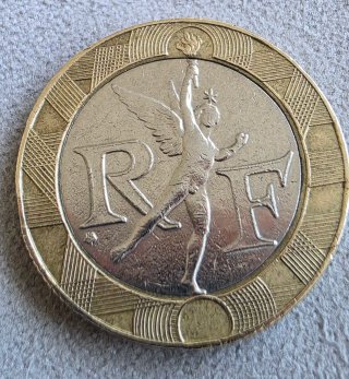 Moneda 10 Francos Francia 1991 moneda escasa