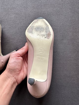 Zapatos Chanel Talla 38 Rosa y Negro