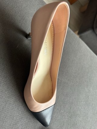 Zapatos Chanel Talla 38 Rosa y Negro