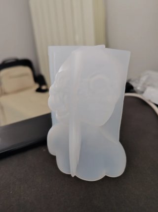Stampo Silicone Dea Bendata Cera Ceramica