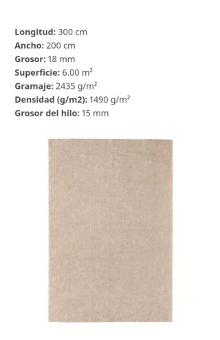 Alfombra Ikea STOENSE 200x300 cm