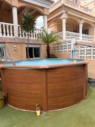 Estructura de metal Piscina desmontable con bomba