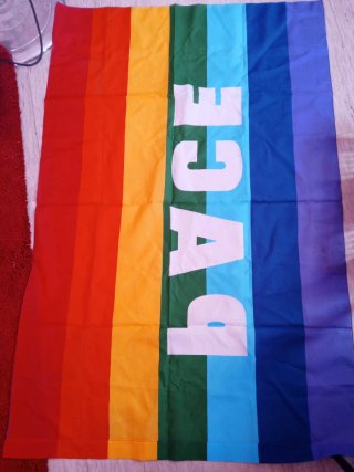 Bandiera arcobaleno PACE 136x90 cm