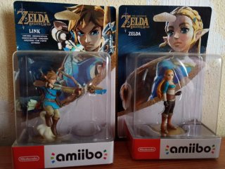 Confezione 2 Amiibo Zelda e Link Breath of the Wild