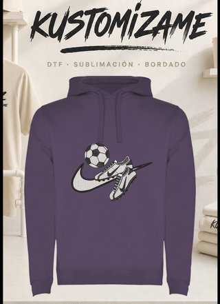 Sudadera Bordada Fútbol Nike Style Bordada
