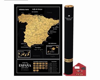 Mapa de España para Rascar Divalis