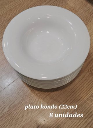 Set de 8 Platos Hondos 22cm